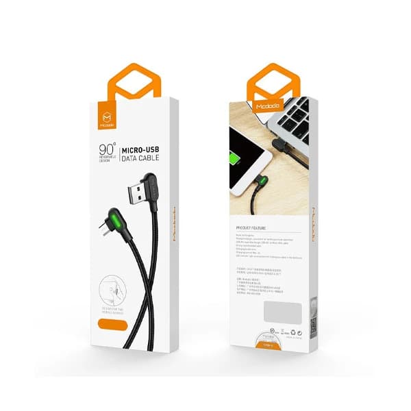 کابل شارژ USB به MicroUsb نود درجه 1.8 متری مک دودو مدل 5772 — تصویر ۱۱
