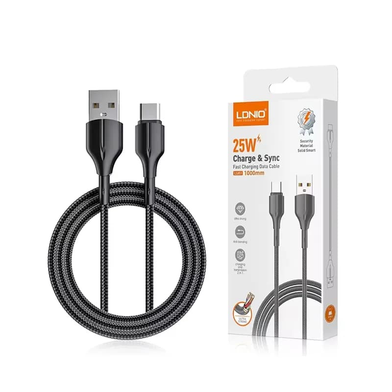 کابل شارژ USB به تایپ سی 2 متری الدینیو مدل Ldnio LS852 — تصویر ۶