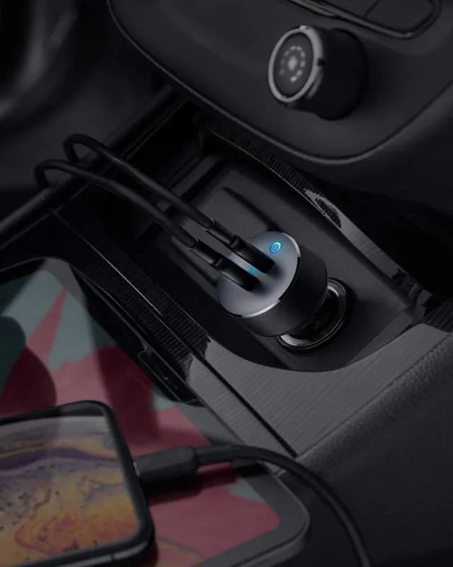 شارژر فندکی 40 وات انکر Anker PowerDrive III Duo USB-C Car Charger A2724 — تصویر ۸