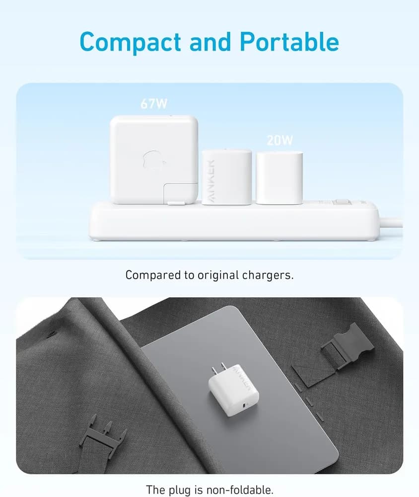 شارژر دیواری 20 وات انکر Anker Select Charger 20W B2347 UK + مبدل پریز هدیه — تصویر ۵