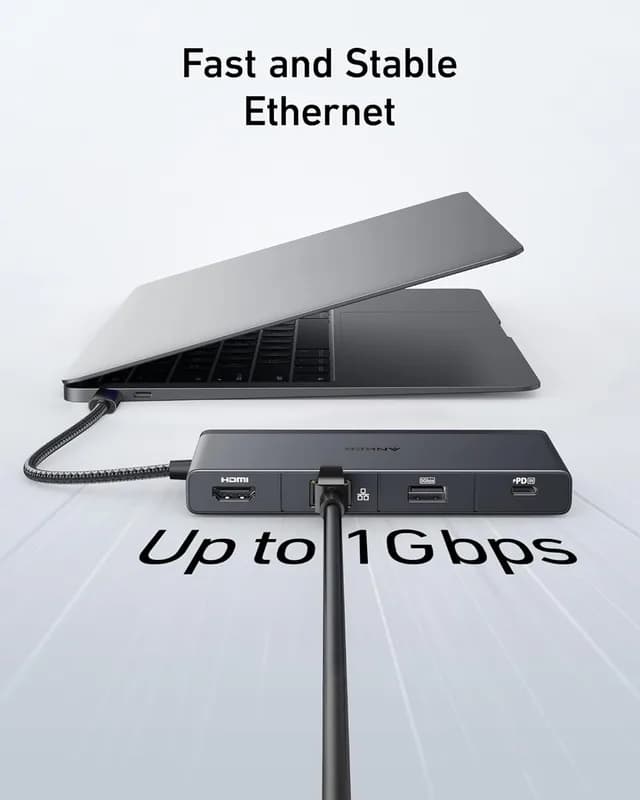 هاب دیتا 9 پورت انکر Anker 552 USB-C Hub 9-in-1 A8373 — تصویر ۴