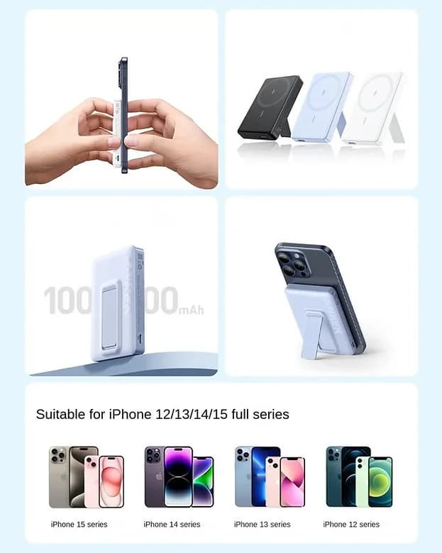 پاوربانک 10 هزار میلی آمپر مگ سیف انکر Anker MagGo Powerbank 10000mAh A1652 — تصویر ۷