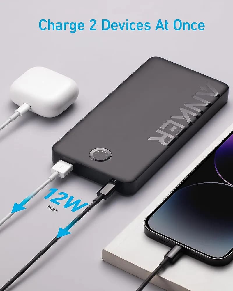پاوربانک 10 هزار میلی آمپر انکر Anker 323 Powerbank 10000mAh A1334 — تصویر ۶