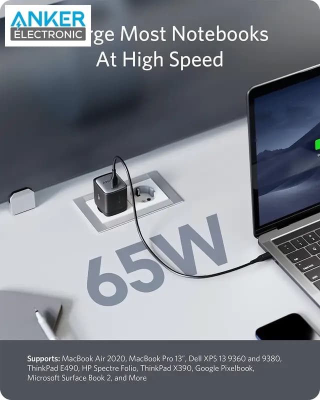 شارژر دیواری 65 وات انکر Anker Nano II 65W Wall Charger A2663L11 — تصویر ۴