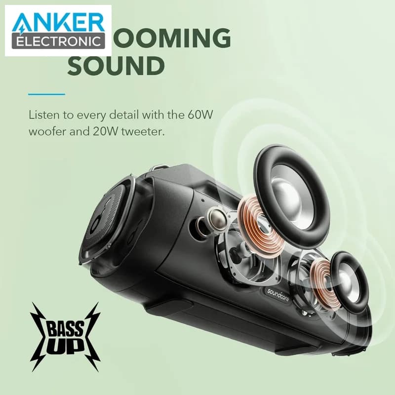 اسپیکر بلوتوثی انکر Anker Soundcore Motion Boom Plus A3129 — تصویر ۷