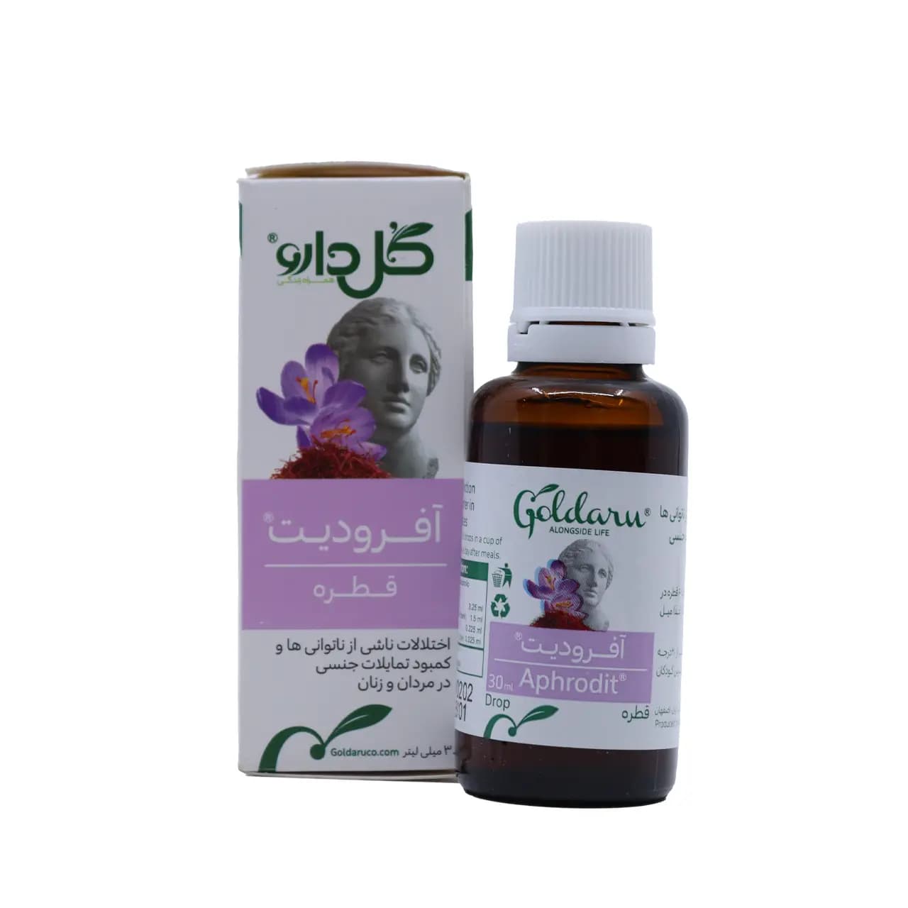 قطره گیاهی آفرودیت گل دارو 30 میلی لیتر — تصویر ۴
