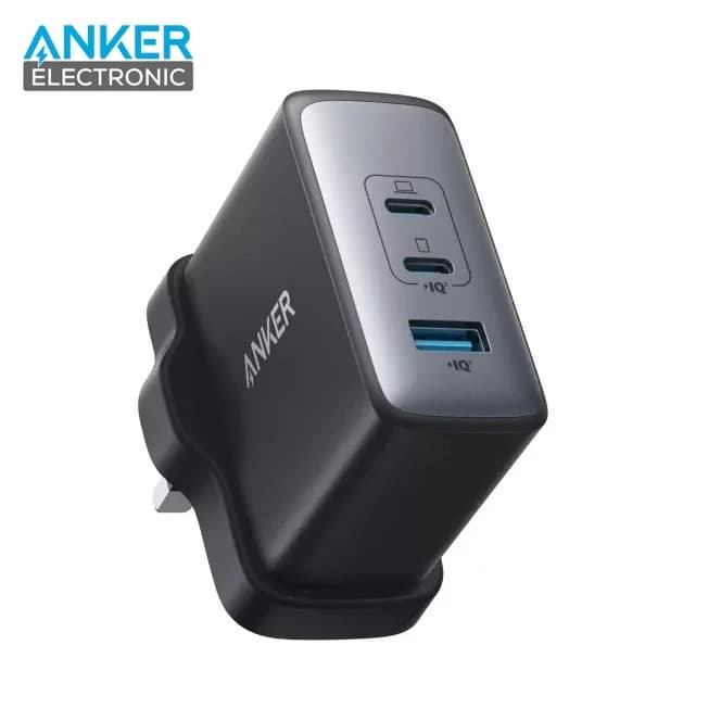 شارژر دیواری 100 وات انکر Anker 736 Charger Nano II 100W A2145 UK سه پین UK + مبدل پریز (هدیه) — تصویر ۲