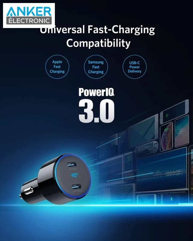 شارژر فندکی 48 وات انکر Anker PowerDrive+ III Duo 48W Car Charger A2725 — تصویر ۴