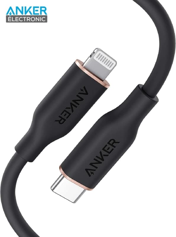 کابل USB C به لایتنینگ انکر Anker PowerLine III Flow USB-C to Ligtning 90cm A8662
