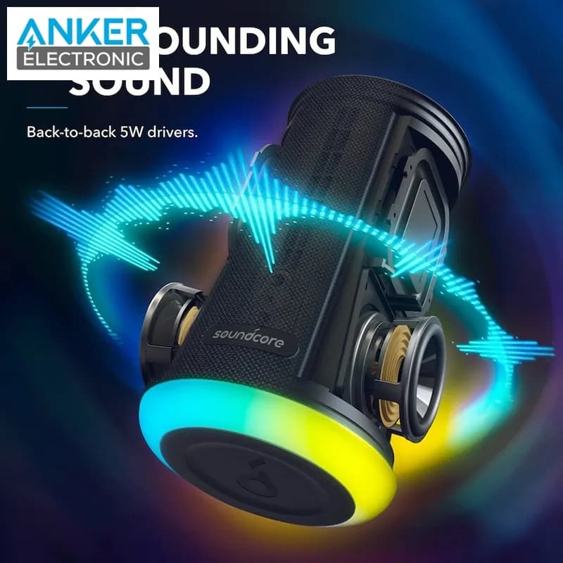 اسپیکر بلوتوثی انکر Anker Soundcore Flare Mini A3167 — تصویر ۸