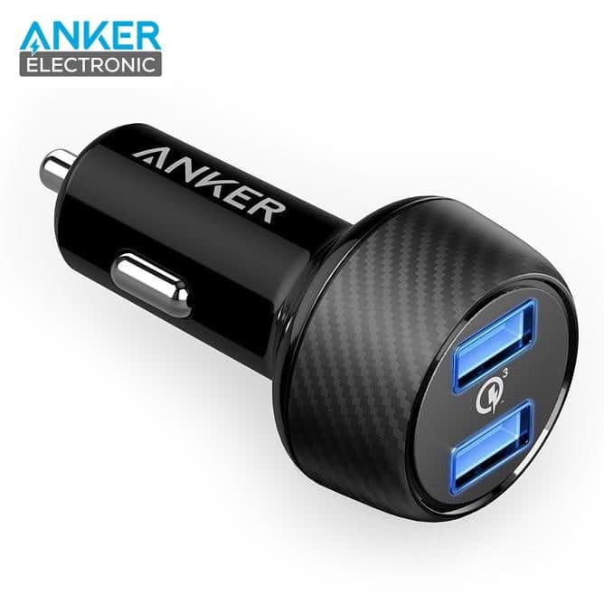 شارژر فندکی انکر مدل Anker PowerDrive Speed 2 Ports A2228