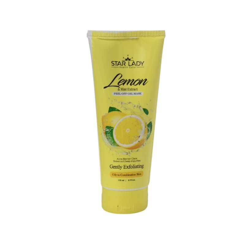 ژل ماسک پیل آف ضد جوش عصاره لیمو و نعنا استار لیدی حجم 175 میلی لیتر