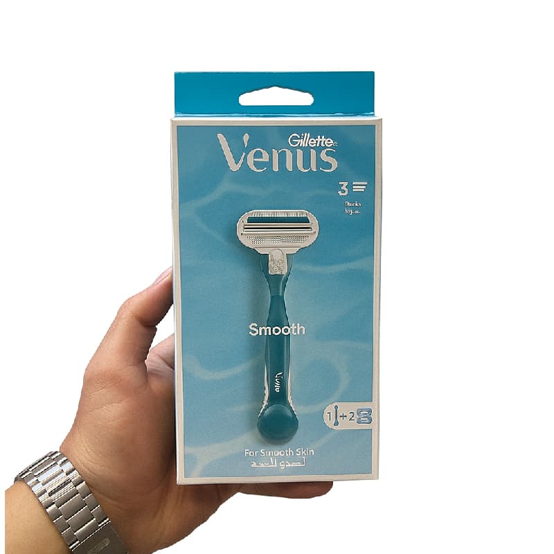 خودتراش ونوس 3لبه آبی ژیلت اسموث Gillette Venus Smooth