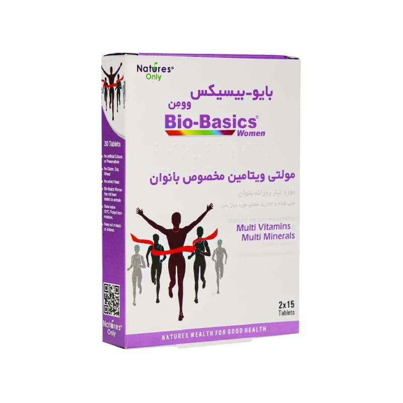 قرص مولتی ویتامین بایوبیسیکس وومن نیچرز اونلی 30 عددی — تصویر ۲