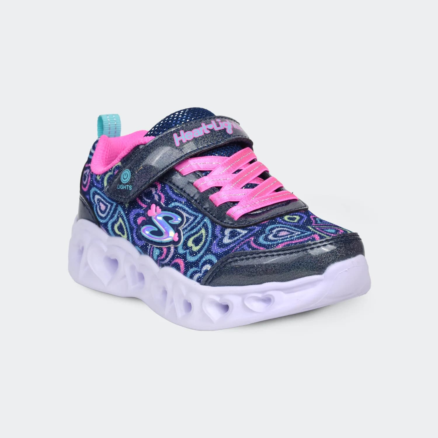 کفش رانینگ بچگانه اسکچرز مدل Sneakers Heart Lights-Boogie Love — تصویر ۲