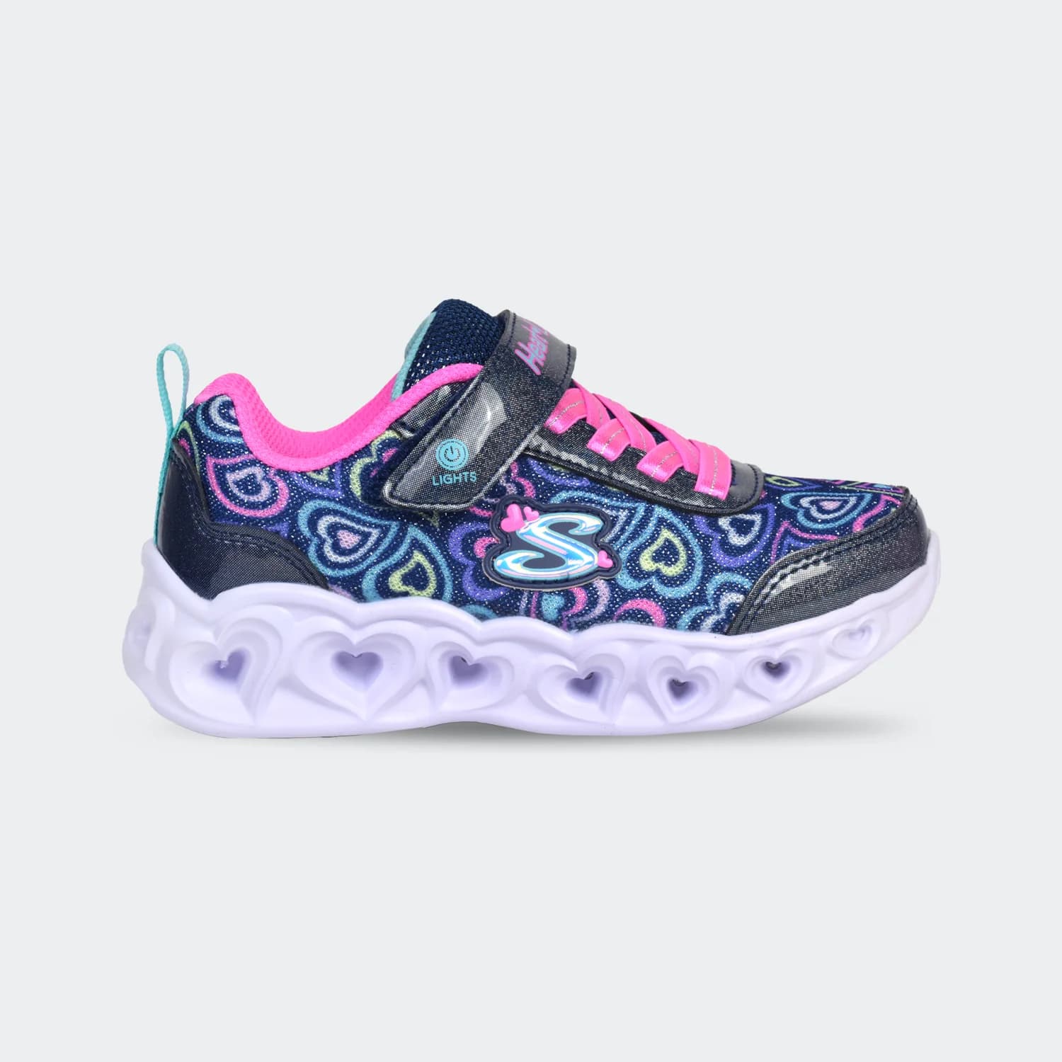 کفش رانینگ بچگانه اسکچرز مدل Sneakers Heart Lights-Boogie Love — تصویر ۸