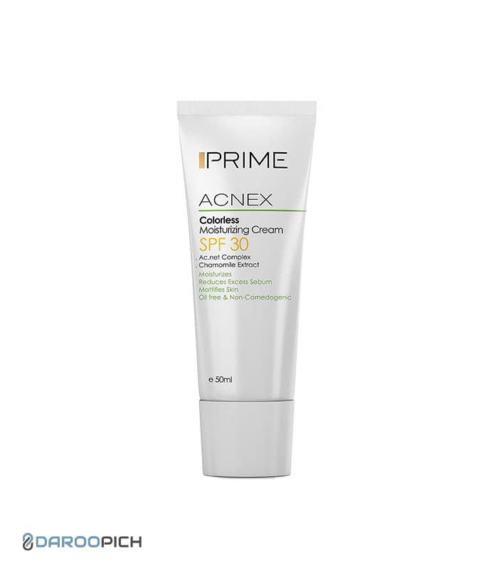 کرم مرطوب کننده SPF30 بی رنگ پرایم پوست مختلط تا چرب — تصویر ۲