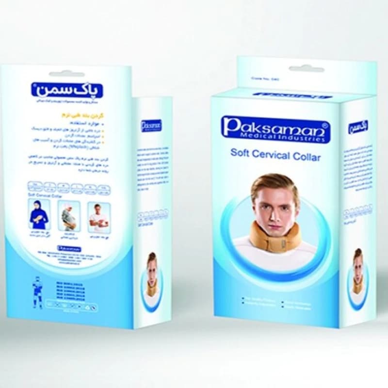 گردن بند طبی پاک سمن مدل Soft Cervical Collar — تصویر ۵