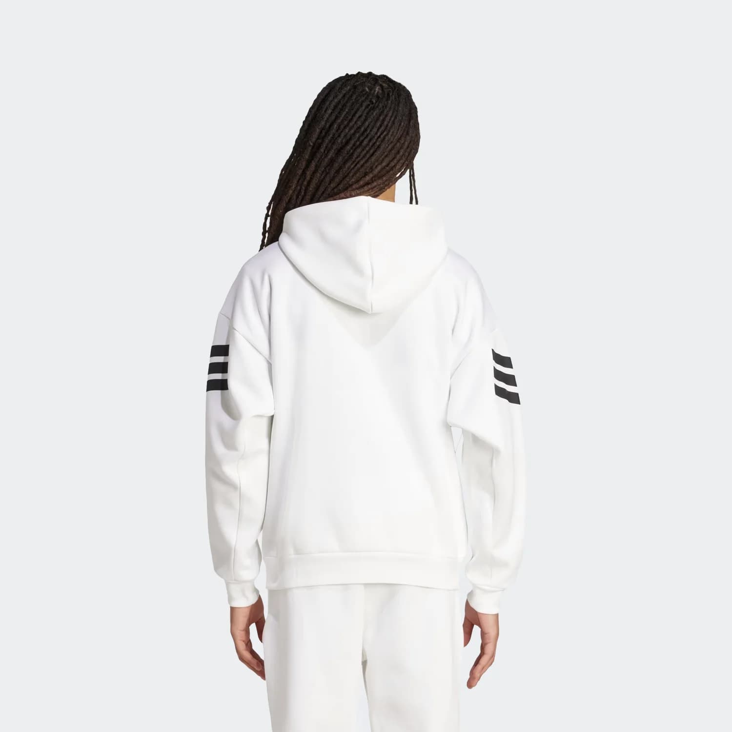 سوییشرت مردانه آدیداس مدل Future Icons 3-Stripes Full-Zip Hoodie — تصویر ۴