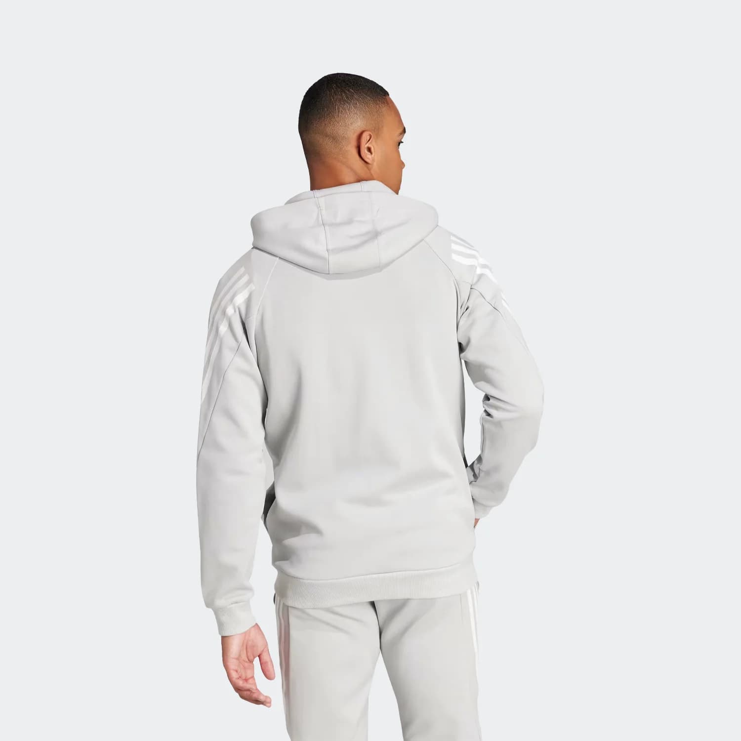 سوییشرت مردانه آدیداس مدل Future Icons 3-Stripes Full-Zip Hoodie — تصویر ۷