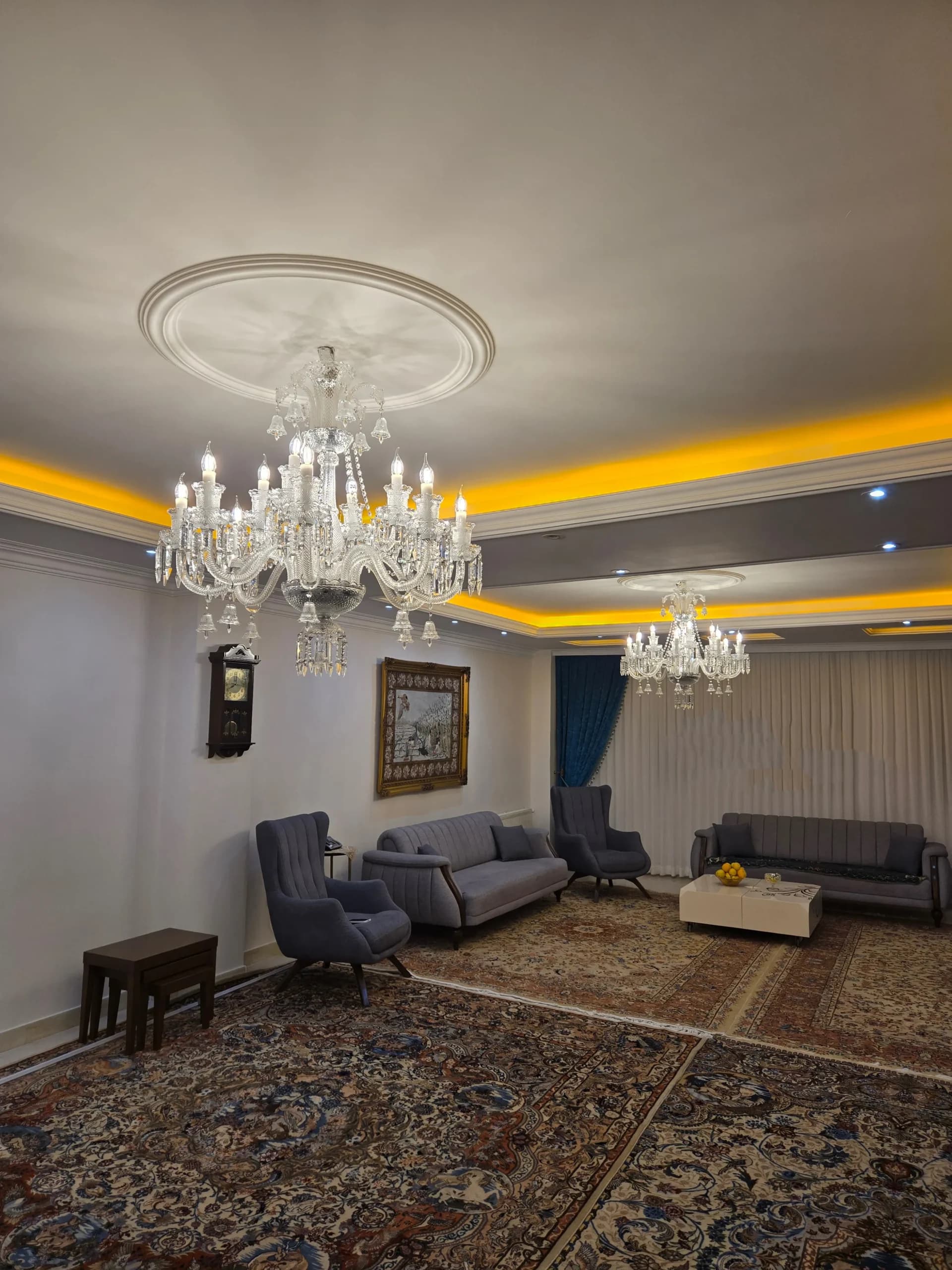 لوستر پذیرایی باکارات سفید تمام وارداتی — تصویر ۳