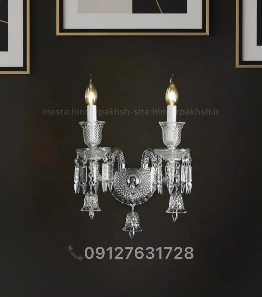 ديواركوب كريستالي باكارات طرح فرانسه در انواع رنگبندي و سايز — تصویر ۸