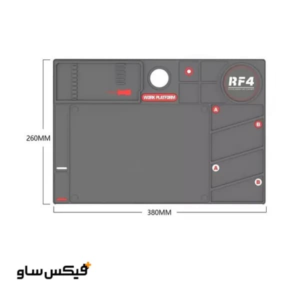 پد نسوز میکروسکوپی دو تکه RF4 مدل RF-P02 — تصویر ۳