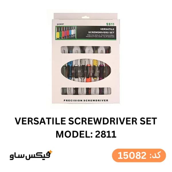 کیت پیچ‌گوشتی دقیق تعمیرات موبایل 8 عددی مدل 2811 — تصویر ۱۰