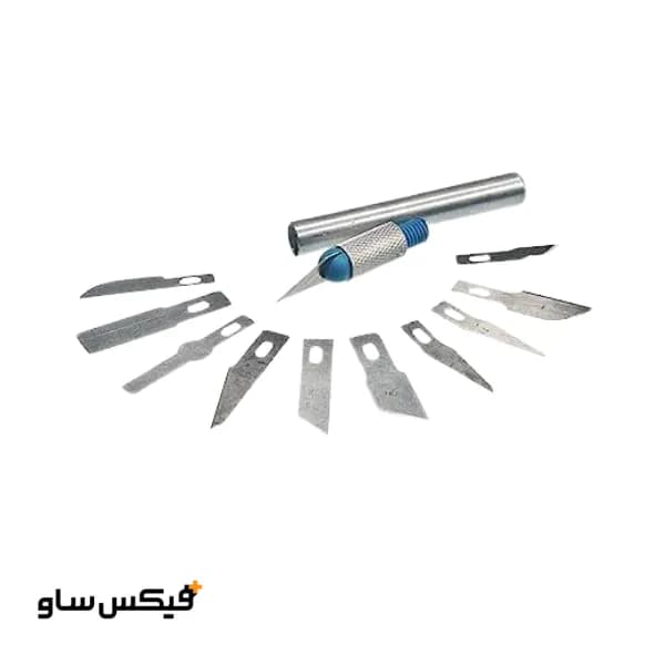 ست کاتر و تیغ حکاکی اشمیت 13 تکه — تصویر ۴