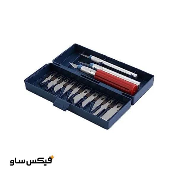 ست کاتر و تیغ حکاکی اشمیت 13 تکه — تصویر ۶