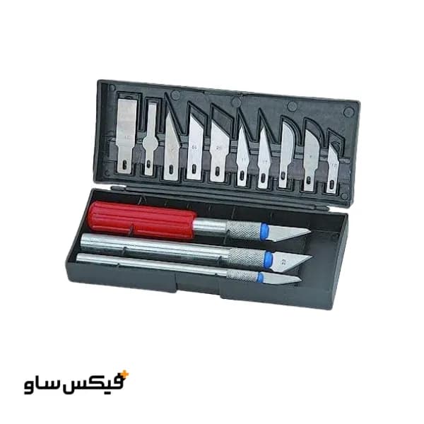 ست کاتر و تیغ حکاکی اشمیت 13 تکه — تصویر ۸