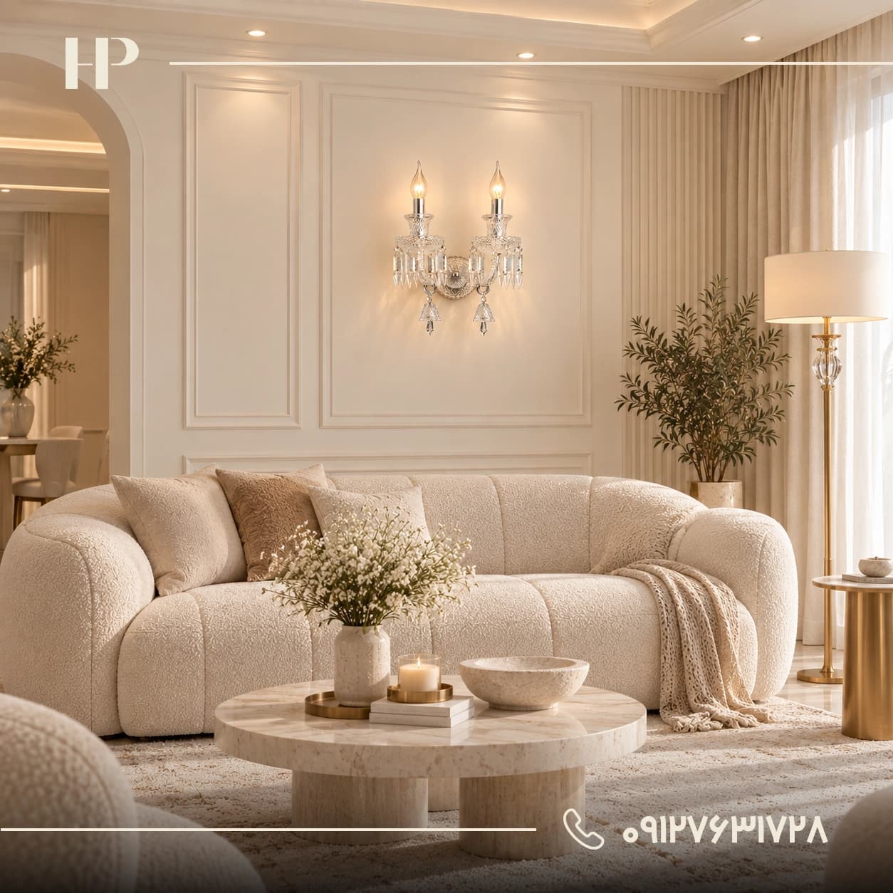 دیوارکوب باکارات کریستالی در انواع رنگبندی و سایز — تصویر ۹