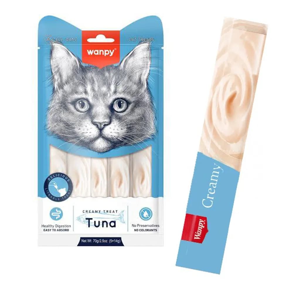 بستنی گربه 5 عددی با طعم ماهی تن ونپی – Wanpy Tuna