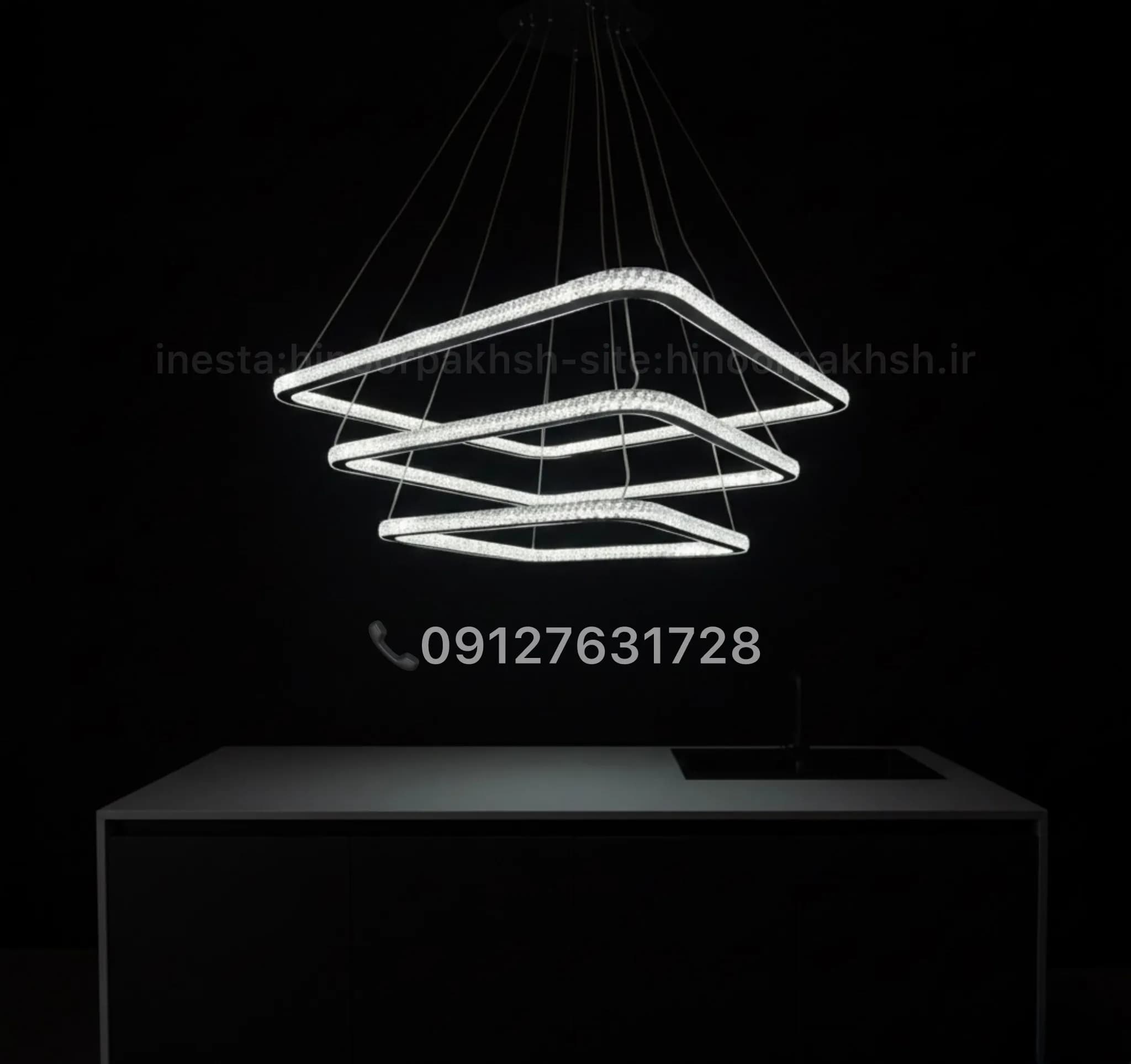 لوستر اس ام دي SMD مدرن نور سه حالته