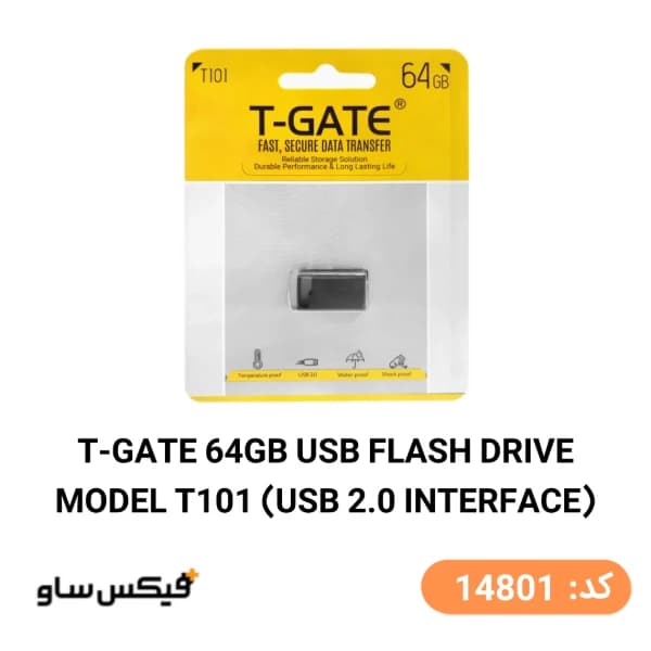 فلش مموری تی گیت T-GATE مدل T101 ظرفیت 64 گیگابایت