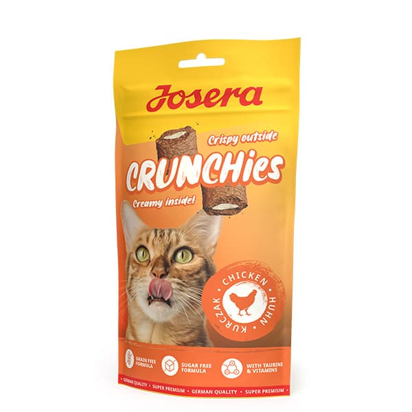 تشویقی گربه کرانچی مغزدار با مرغ جوسرا Crunchies Chicken