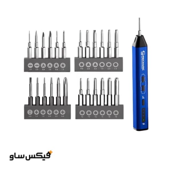 پیچ گوشتی برقی شارژی مکانیک مدل MECHANIC ES240 مجموعه ۲۴ عددی — تصویر ۴