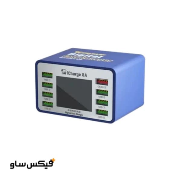 مولتی شارژر 8 پورت مکانیک مدل Mechanic iCharge 8A 45W — تصویر ۴