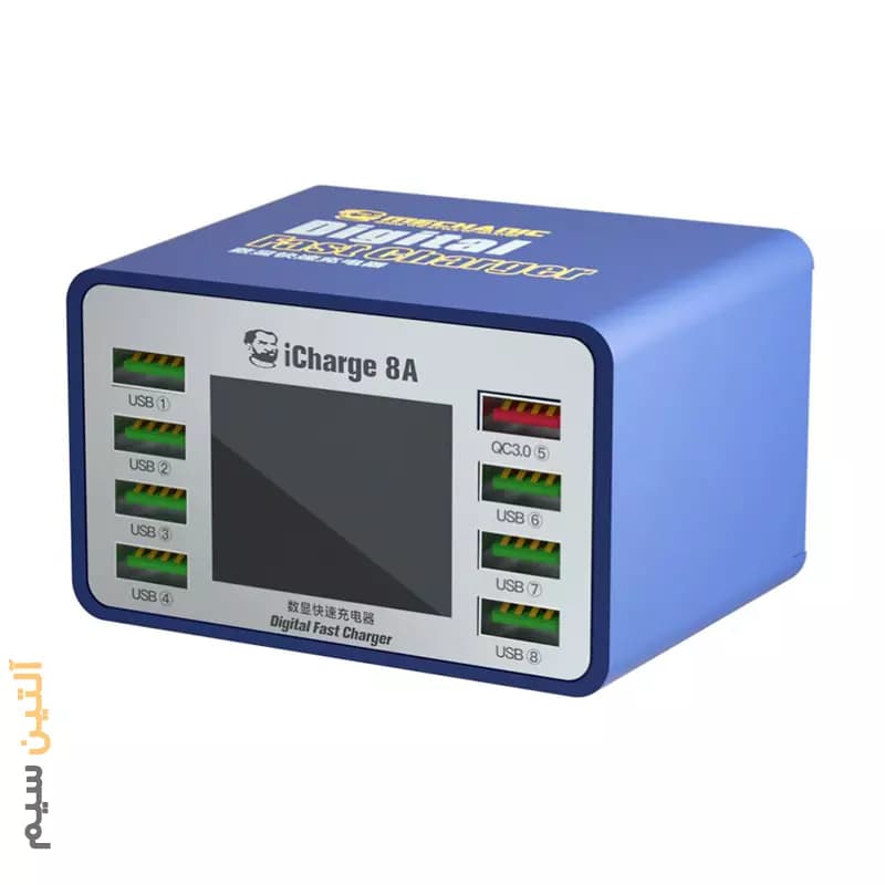مولتی شارژر 8 پورت مکانیک مدل Mechanic iCharge 8A 45W — تصویر ۶