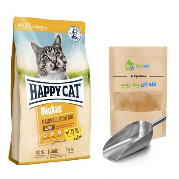 غذای خشک فله ای گربه مینکاس هیربال Hairball هپی کت