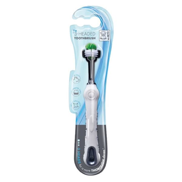 مسواک سه بعدی سگ ام پتس – M Pets 3 Headed Toothbrush