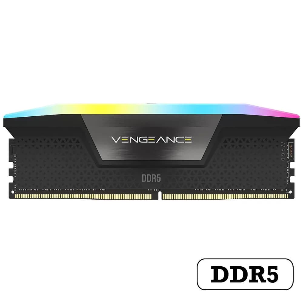 رم کامپیوتر کورسیر تک کاناله Vengeance فرکانس 5200 مگاهرتز DDR5 تایمینگ CL40 حافظه 32 گیگابایت — تصویر ۵