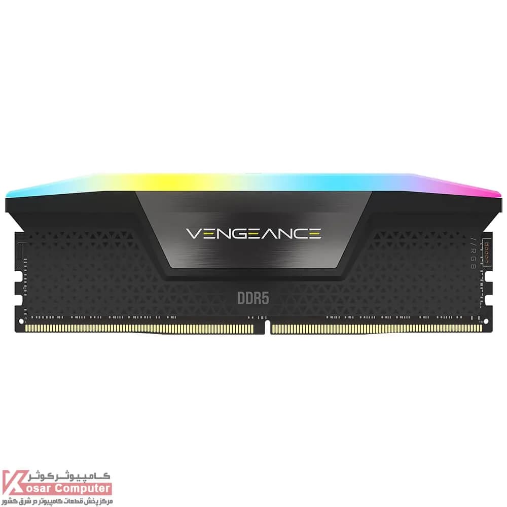 رم کامپیوتر کورسیر تک کاناله Vengeance فرکانس 5200 مگاهرتز DDR5 تایمینگ CL40 حافظه 32 گیگابایت — تصویر ۴