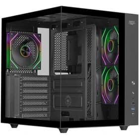 کیس کامپیوتر اوست مدل AQ15-TG RGB Mid Tower مشکی — تصویر ۱۰