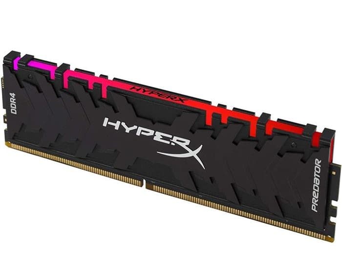 رم کامپیوتر 4کاناله کینگستون مدل HyperX Predator RGB با حافظه 64 گیگابایت و فرکانس 3200 مگاهرتز — تصویر ۵