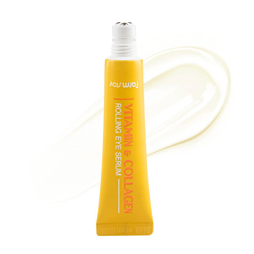 سرم دور چشم رولی ویتامین و کلاژن فارم‌ استی روشن کننده، آبرسان و کاهش خطوط ریز FarmStay Vitamin & Collagen Rolling Eye Serum