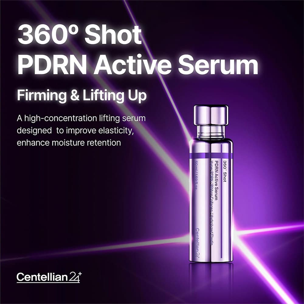 سرم 360 شات PDRN سنتلین 24 ضد چروک قوی و جوانساز پوست Centellian24 360º Shot PDRN Active Serum — تصویر ۴