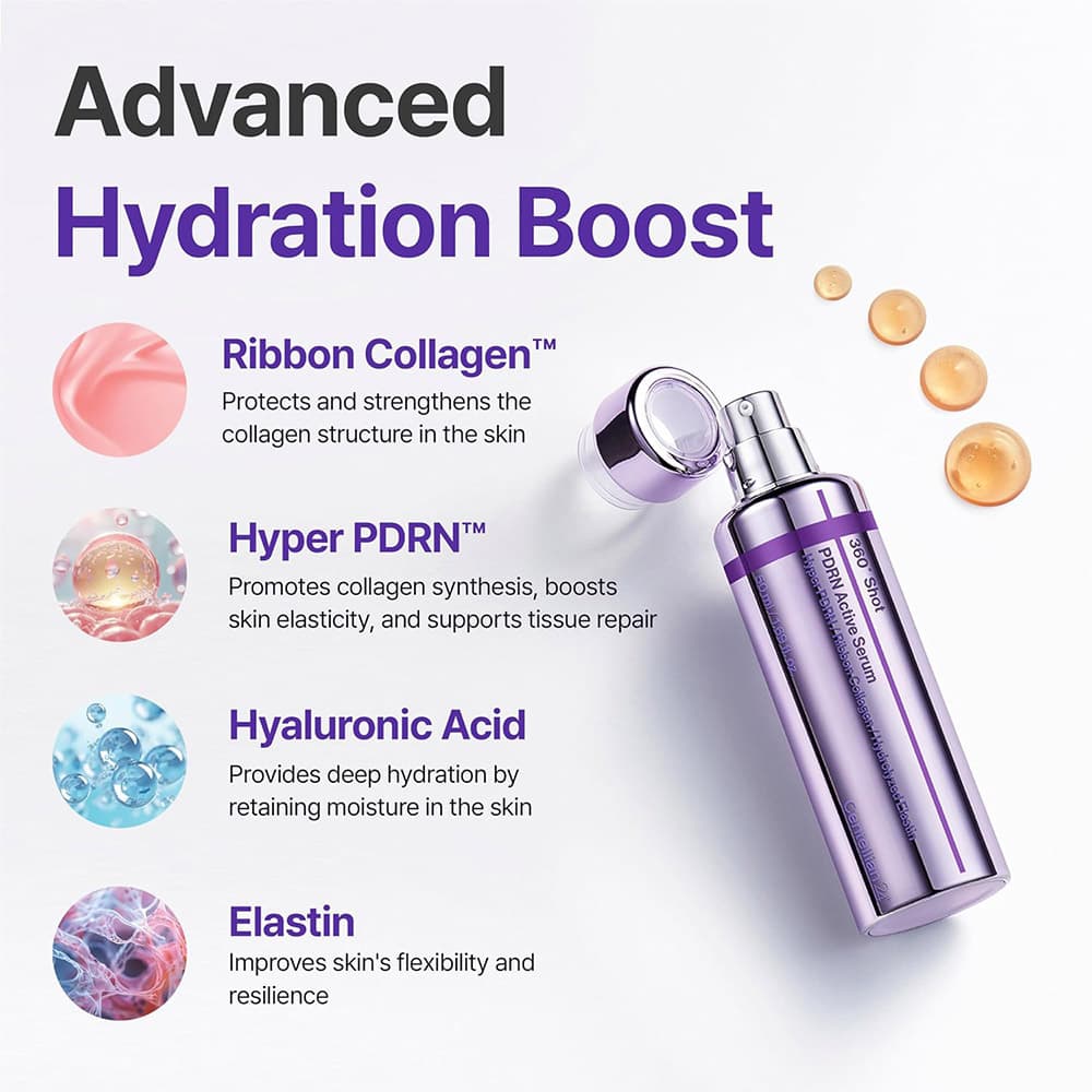 سرم 360 شات PDRN سنتلین 24 ضد چروک قوی و جوانساز پوست Centellian24 360º Shot PDRN Active Serum — تصویر ۷