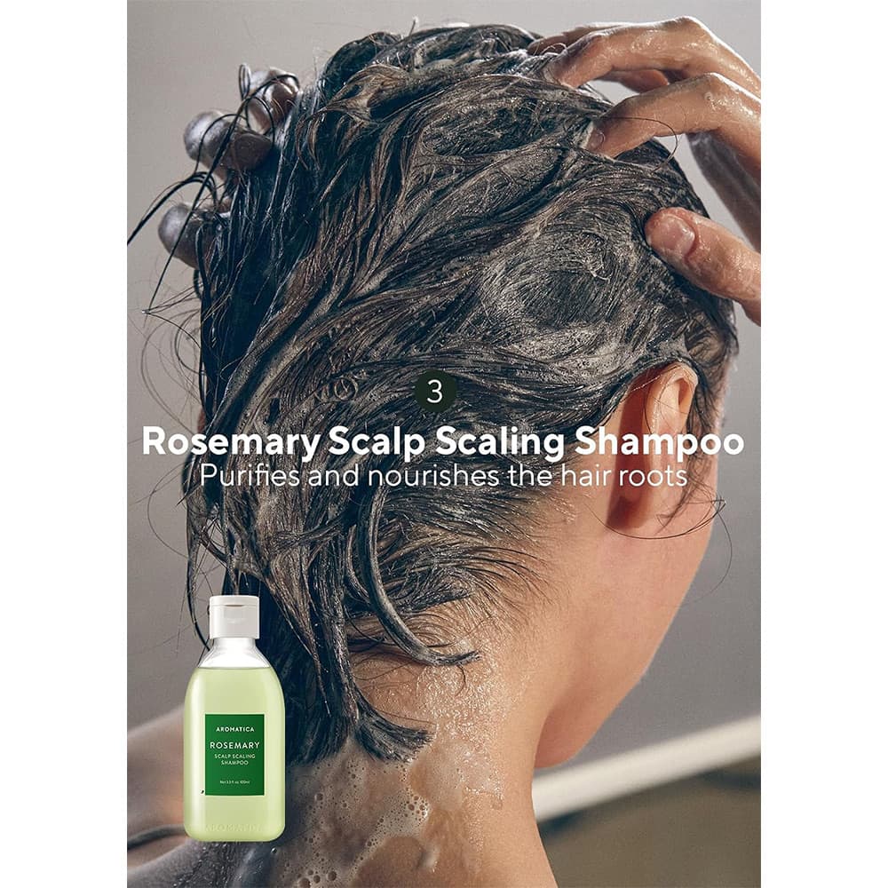 ست مسافرتی مراقبت از موی رزماری آروماتیکا ضد ریزش و تقویت ریشه و ساقه مو AROMATICA Rosemary Scalp Scaling Trial Kit Travel Size — تصویر ۶