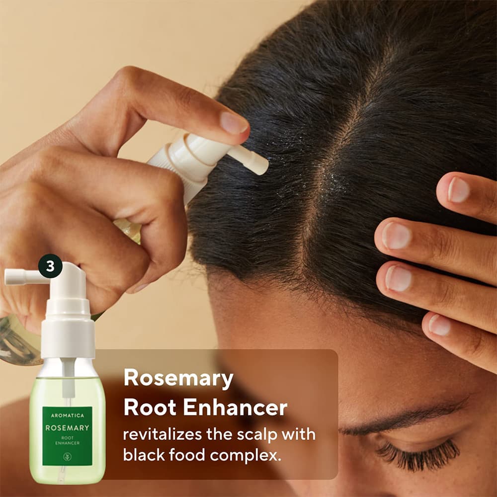 ست مسافرتی مراقبت از موی رزماری آروماتیکا ضد ریزش و تقویت ریشه و ساقه مو AROMATICA Rosemary Scalp Scaling Trial Kit Travel Size — تصویر ۸